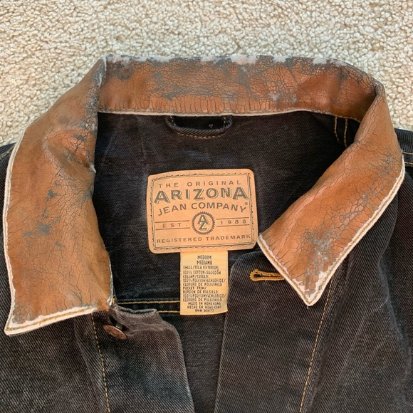 the original arizona jean company dark wash denim jacket - medium - Picture 4 of 6